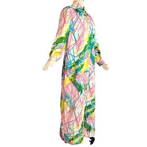 Vintage 1970s Robe Peignoir Lingerie Pajamas Nat Kaplan Couture Rhinestone